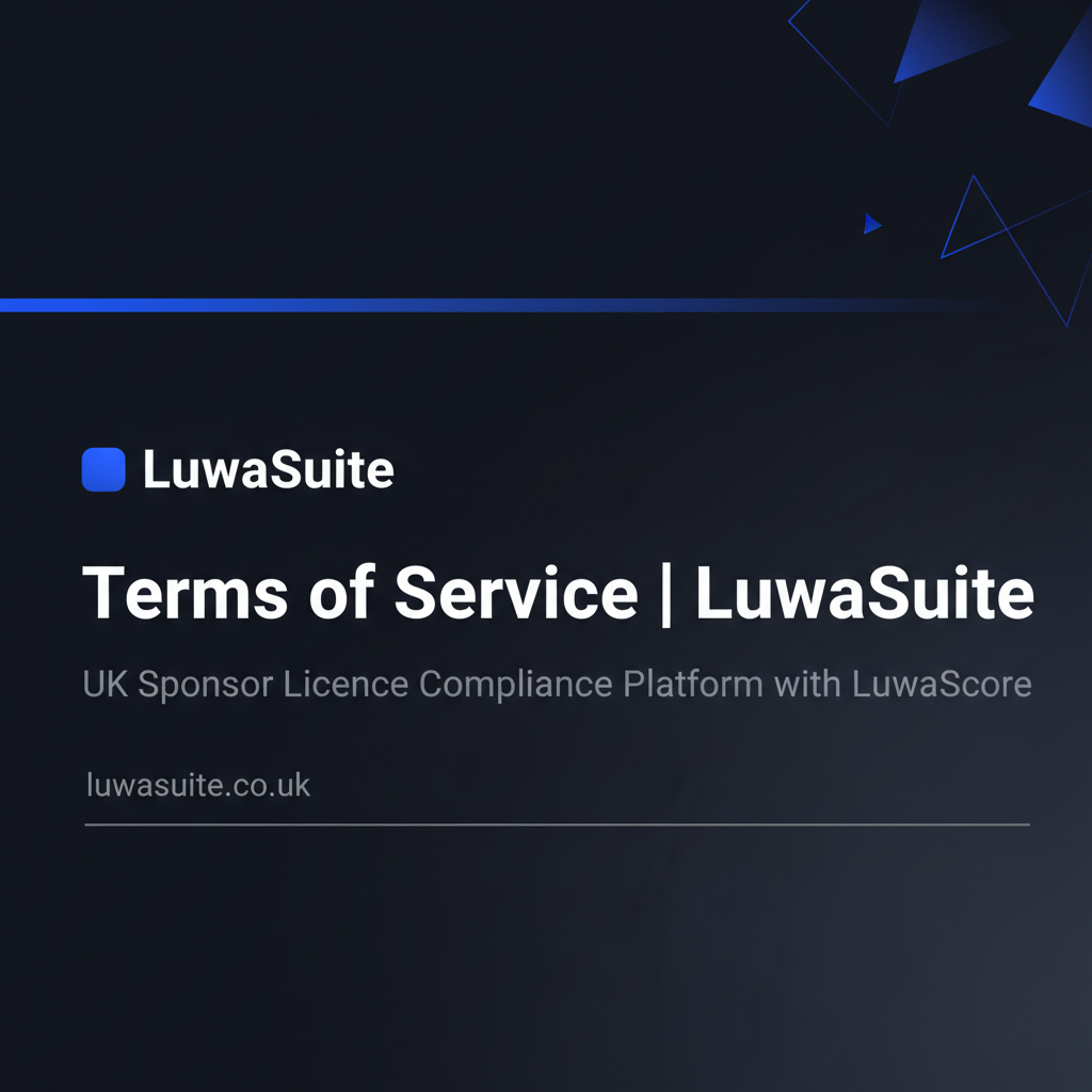 Terms of Service | LuwaSuite